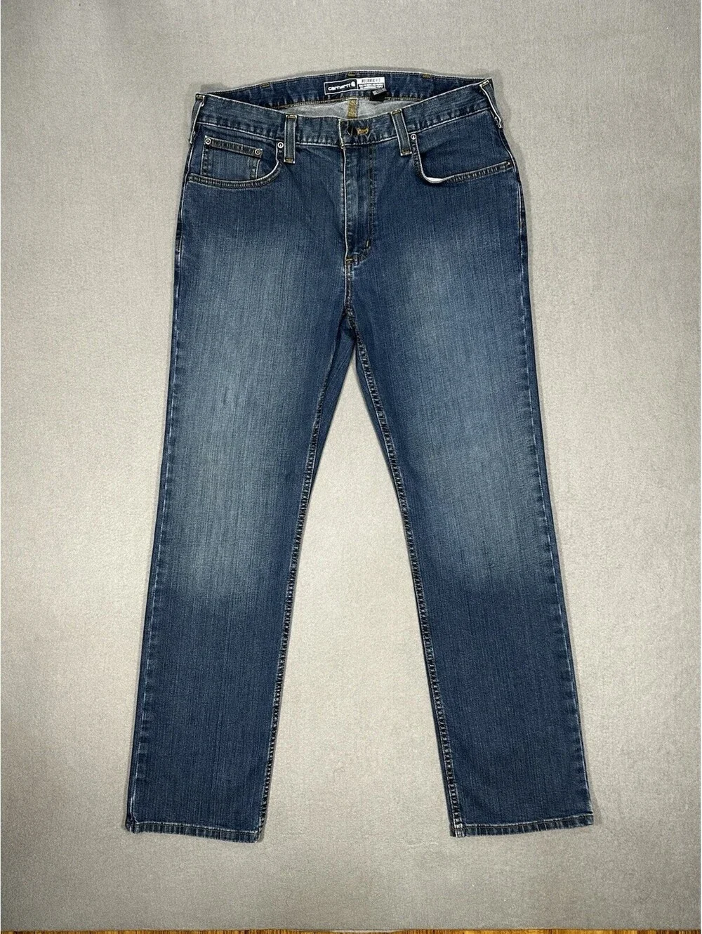 Carhartt Rugged Flex Jeans Men’s 34x31 Relaxed Fit 5 Pocket Denim Blue